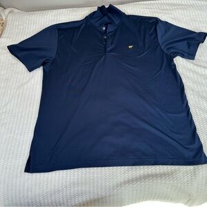 Jack Nicklaus Polo Mens XL Solid Navy Blue Performance Golden Bear Golf